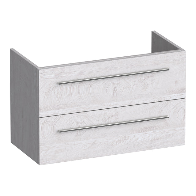 BRAUER Trust onderkast ondiep 80 excl. opbouwgrepen met 2 softclose lades en 1 sifon uitsparing Forest Seashell OK-TRO80FS