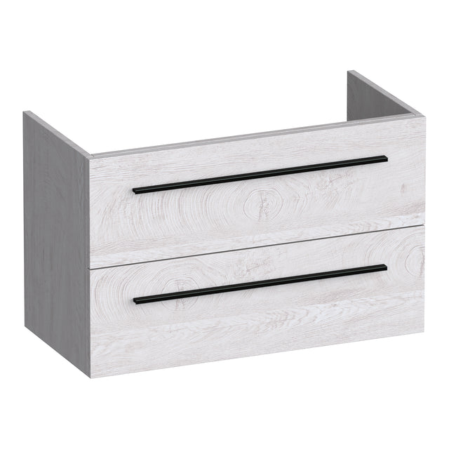 BRAUER Trust onderkast ondiep 80 excl. opbouwgrepen met 2 softclose lades en 1 sifon uitsparing Forest Seashell OK-TRO80FS