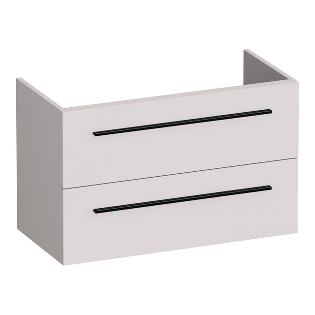 BRAUER Trust onderkast ondiep 80 excl. opbouwgrepen met 2 softclose lades en 1 sifon uitsparing mat zand OK-TRO80MS