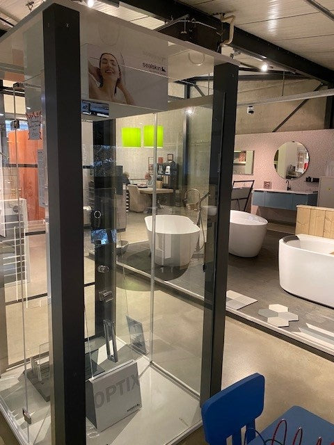 Showmodel Sealskin Optix profielloze draaideur 88x200cm chroom