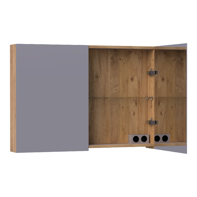 BRAUER Impress spiegelkast 100 zonder verlichting met 2 dubbelzijdige spiegeldeuren Chateau SK-IM100CH