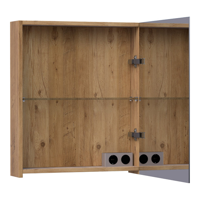 BRAUER Impress spiegelkast 60 zonder verlichting met 1 rechtsdraaiende dubbelzijdige spiegeldeur Chateau SK-IM60RCH