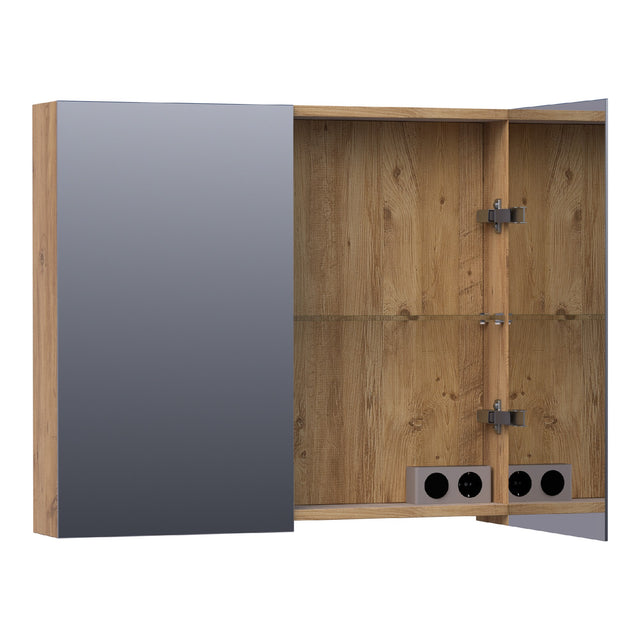 BRAUER Impress spiegelkast 80 zonder verlichting met 2 dubbelzijdige spiegeldeuren Chateau SK-IM80CH