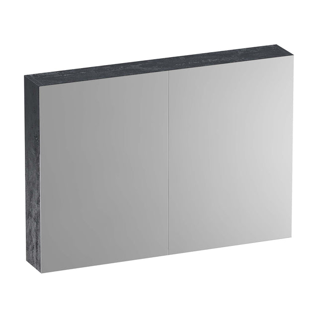 BRAUER Impress Deluxe spiegelkast 100 met interne en externe verlichting 2 dubbelzijdige spiegeldeuren Damascus SK-IMD100DA