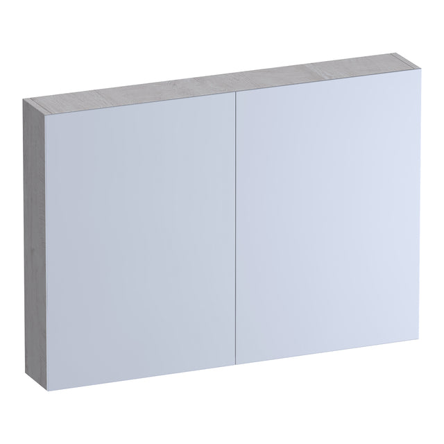 BRAUER Impress Deluxe spiegelkast 100 met interne en externe verlichting 2 dubbelzijdige spiegeldeuren Forest Seashell SK-IMD100FS