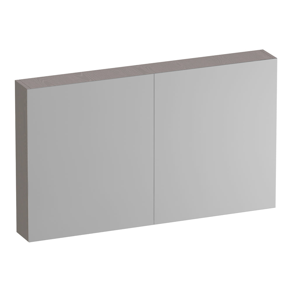 BRAUER Impress Deluxe spiegelkast 120 met interne en externe verlichting 2 dubbelzijdige spiegeldeuren Timber Greige SK-IMD120TE