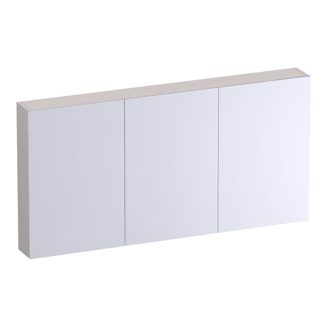 BRAUER Impress Deluxe spiegelkast 140 met interne en externe verlichting 3 dubbelzijdige spiegeldeuren mat zand SK-IMD140MS