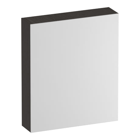 BRAUER Impress Deluxe spiegelkast 60 met interne en externe verlichting 1 linksdraaiende dubbelzijdige spiegeldeur Timber Anthracite SK-IMD60LTA