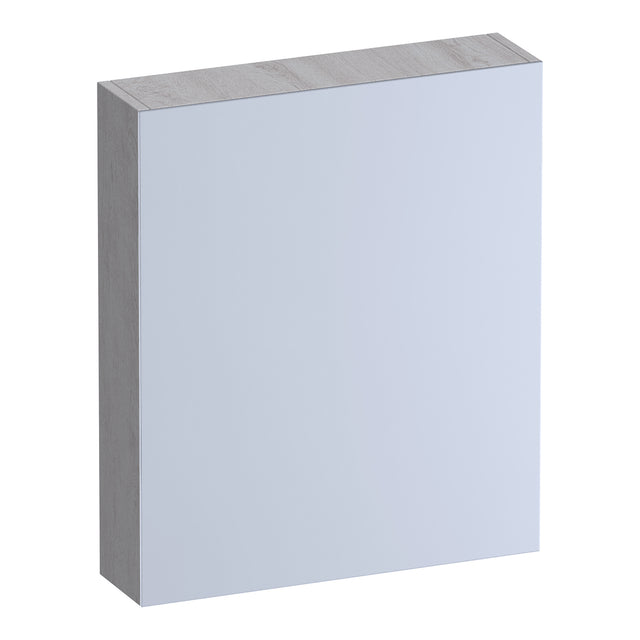 BRAUER Impress Deluxe spiegelkast 60 met interne en externe verlichting 1 rechtsdraaiende dubbelzijdige spiegeldeur Forest Seashell SK-IMD60RFS