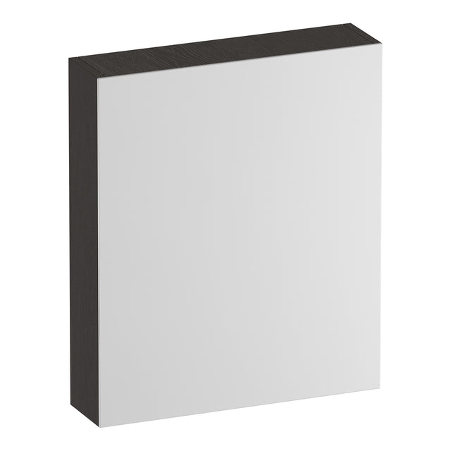 BRAUER Impress Deluxe spiegelkast 60 met interne en externe verlichting 1 rechtsdraaiende dubbelzijdige spiegeldeur Timber Anthracite SK-IMD60RTA