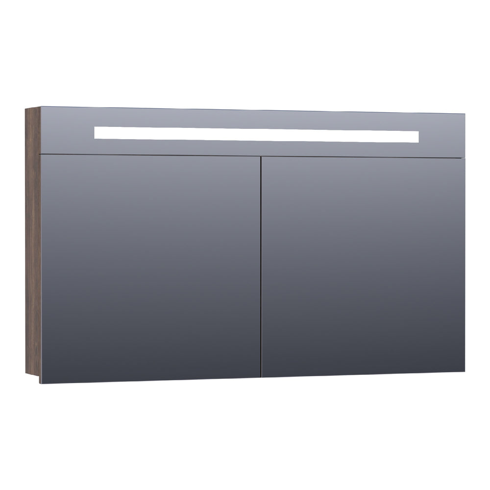 BRAUER Promise spiegelkast 120 met directe verlichting 2 enkelzijdige spiegeldeuren Grove SK-PR120GR