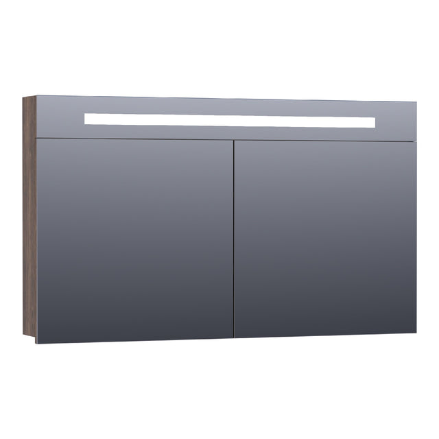 BRAUER Promise spiegelkast 120 met directe verlichting 2 enkelzijdige spiegeldeuren Grove SK-PR120GR