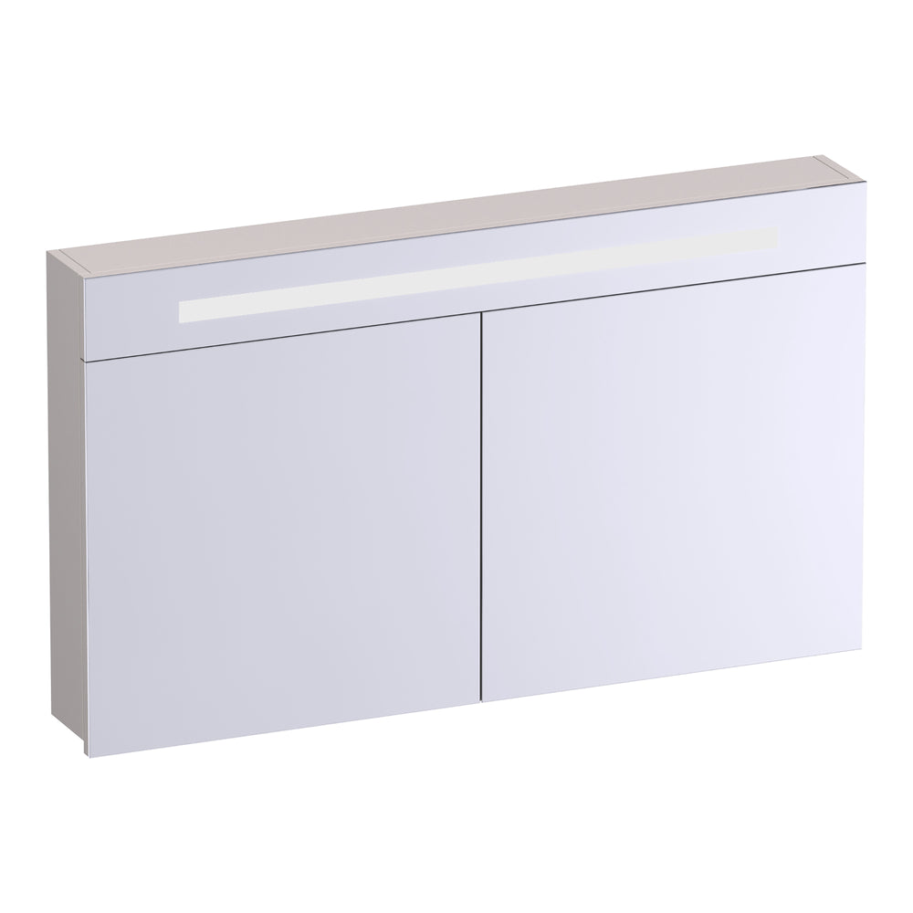 BRAUER Promise spiegelkast 120 met verlichting 2 spiegeldeuren mat zand SK-PR120MS