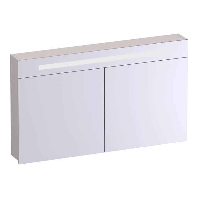 BRAUER Promise spiegelkast 120 met verlichting 2 spiegeldeuren mat zand SK-PR120MS