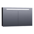 BRAUER Promise spiegelkast 120 met directe verlichting 2 enkelzijdige spiegeldeuren mat zwart SK-PR120MZ