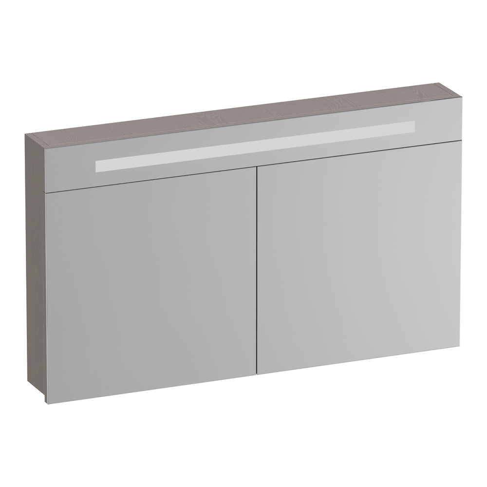 BRAUER Promise spiegelkast 120 met verlichting 2 spiegeldeuren Timber Greige SK-PR120TE