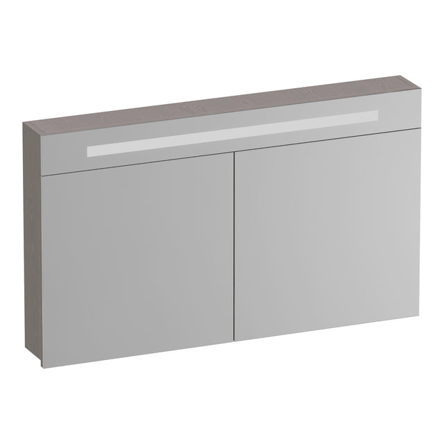 BRAUER Promise spiegelkast 120 met verlichting 2 spiegeldeuren Timber Greige SK-PR120TE