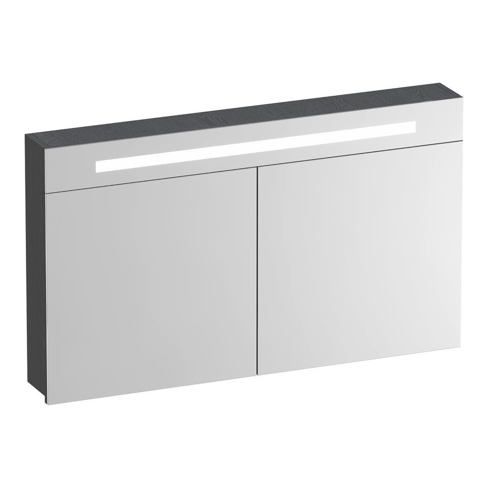 BRAUER Promise spiegelkast 120 met verlichting 2 spiegeldeuren Timber Grey SK-PR120TG