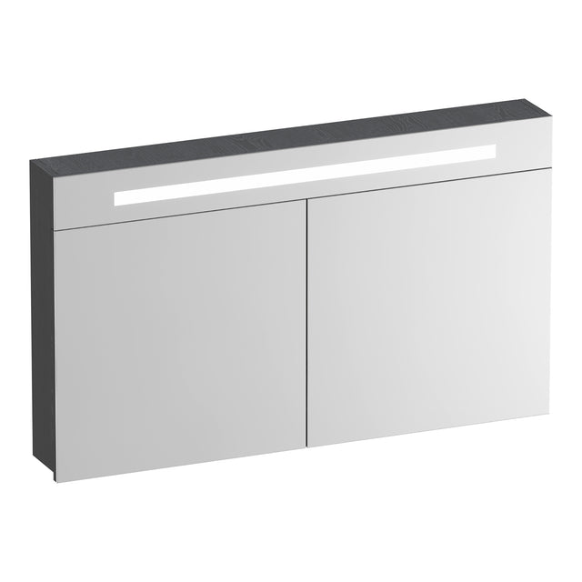 BRAUER Promise spiegelkast 120 met verlichting 2 spiegeldeuren Timber Grey SK-PR120TG