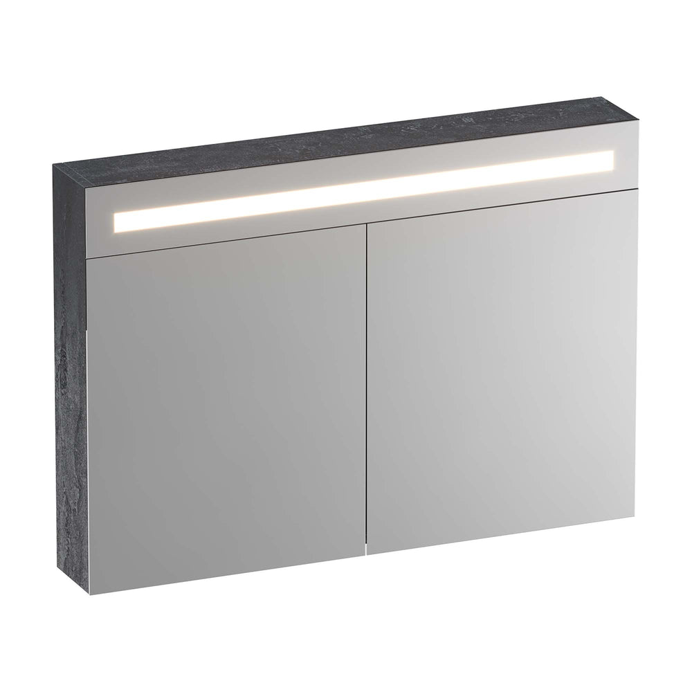 BRAUER Promise Deluxe spiegelkast 100 met directe verlichting 2 dubbelzijdige spiegeldeuren Damascus SK-PRD100DA