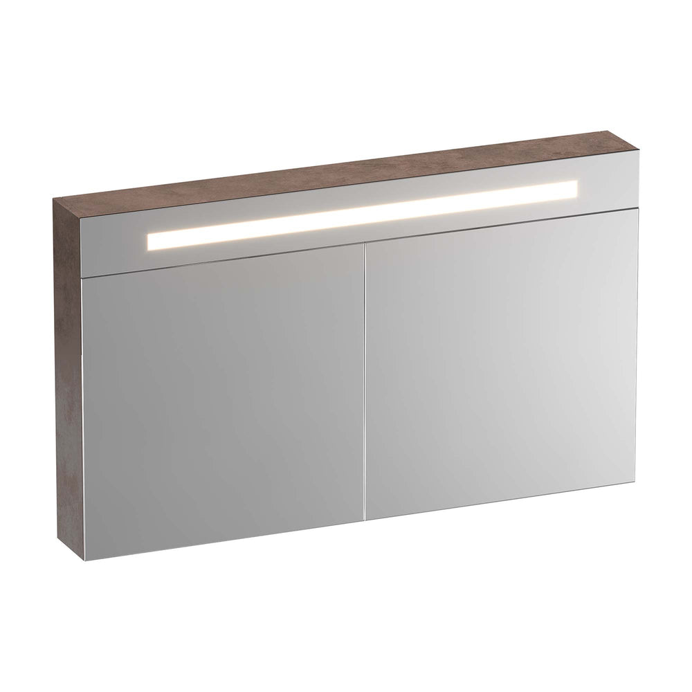 BRAUER Promise Deluxe spiegelkast 120 met directe verlichting 2 dubbelzijdige spiegeldeuren Erosion SK-PRD120ER