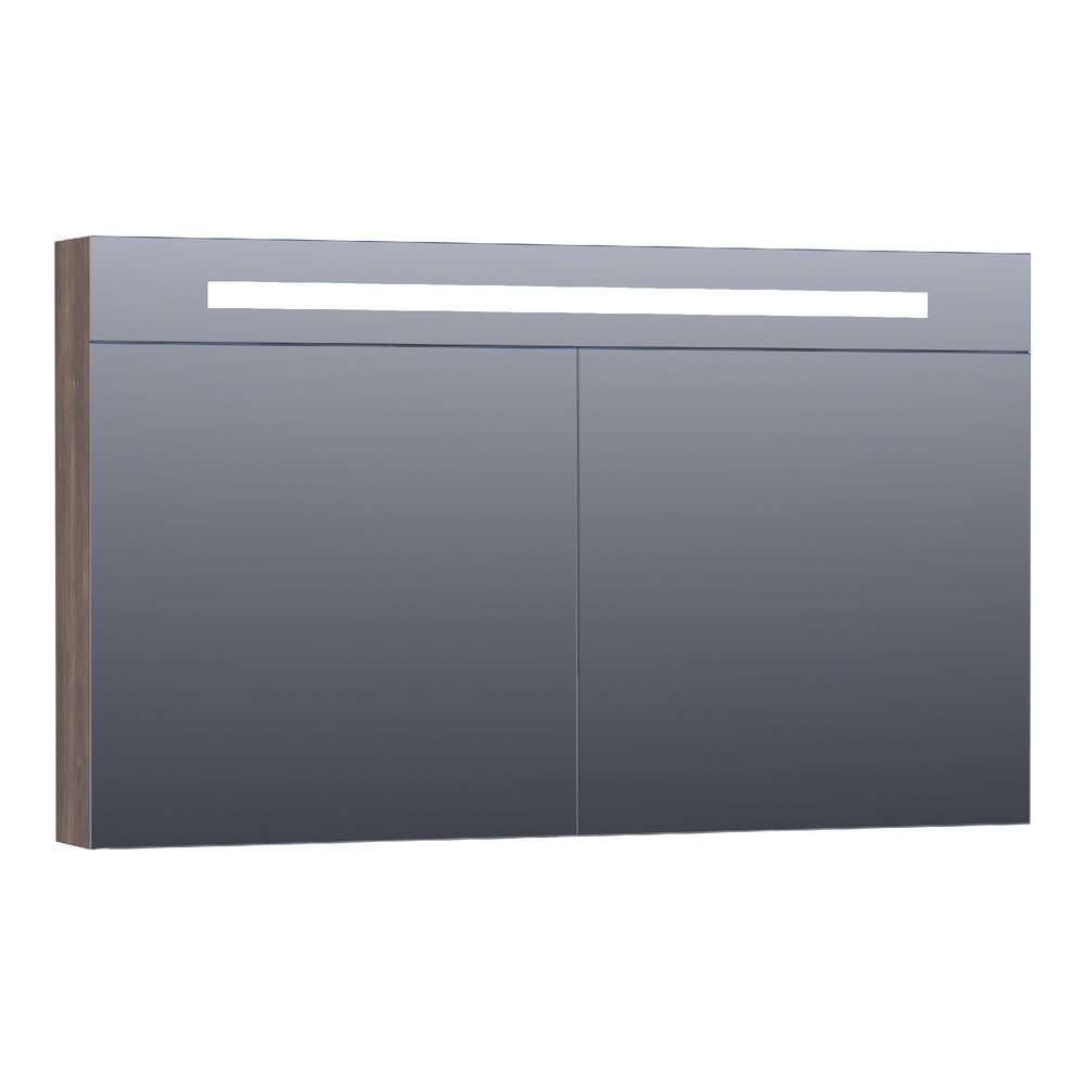 BRAUER Promise Deluxe spiegelkast 120 met directe verlichting 2 dubbelzijdige spiegeldeuren Grove SK-PRD120GR