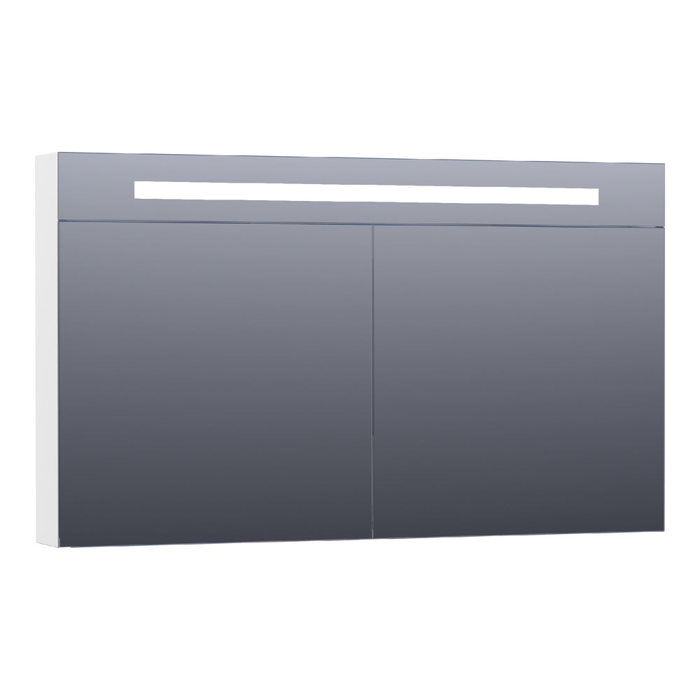 BRAUER Promise Deluxe spiegelkast 120 met directe verlichting 2 dubbelzijdige spiegeldeuren hoogglans wit SK-PRD120HW