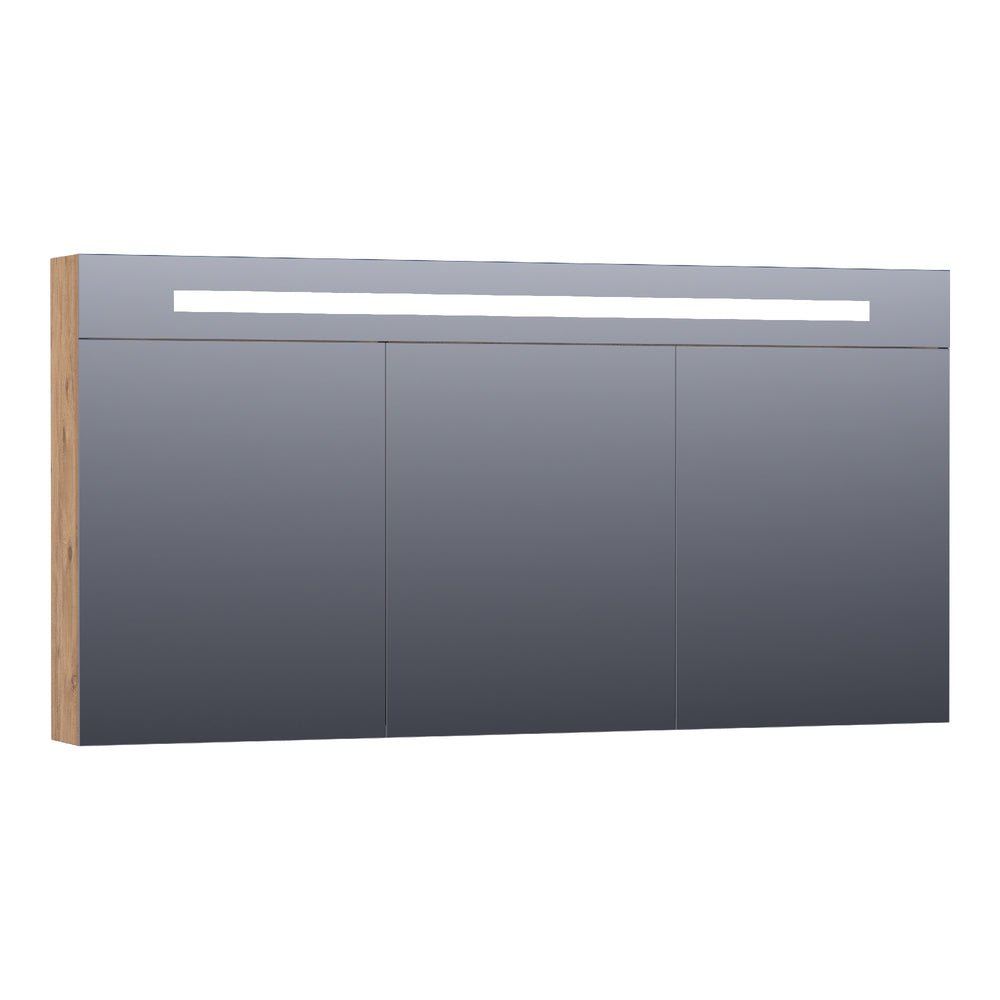 BRAUER Promise Deluxe spiegelkast 140 met directe verlichting 3 dubbelzijdige spiegeldeuren Chateau SK-PRD140CH