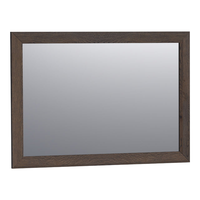 BRAUER Citrine spiegel 100 rechthoekig lamellen eiken zwart frame SP-CI100RHLEZ