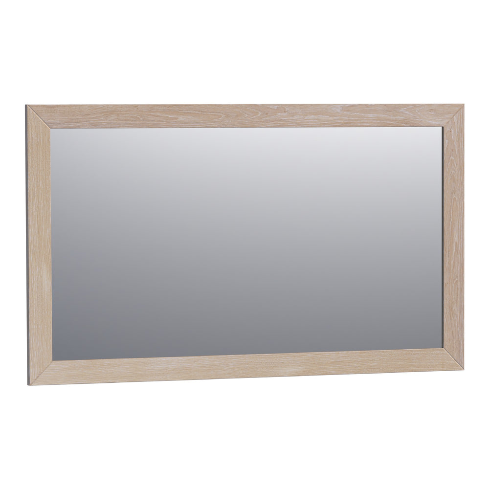BRAUER Citrine spiegel 120 rechthoekig lamellen eiken wit frame SP-CI120RHLEW