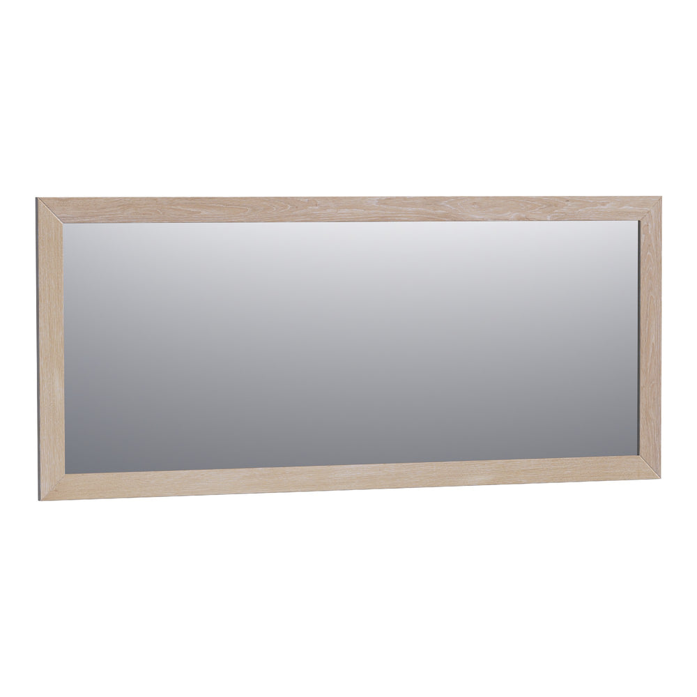 BRAUER Citrine spiegel 160 rechthoekig lamellen eiken wit frame SP-CI160RHLEW