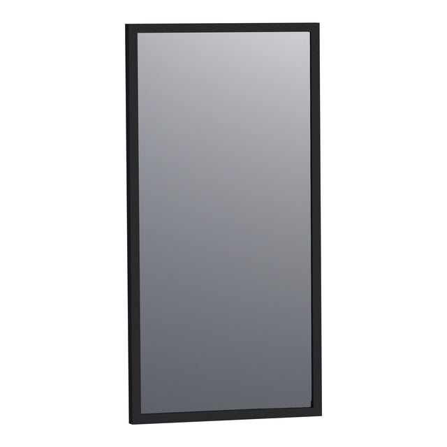 BRAUER Onyx spiegel 40 rechthoekig zwart geborsteld frame SP-ON40RHZ