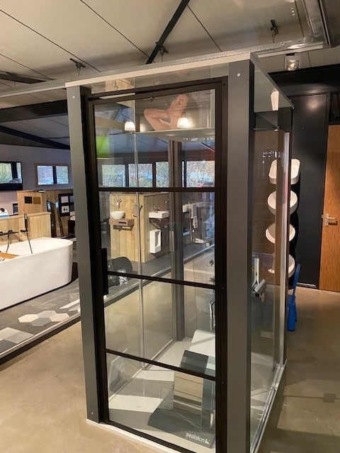 Showmodel Sealskin Soho KB19R draaideur 90x210cm mat zwart