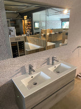 Showmodel Alke Square 120cm eik grigio badmeubel incl spiegelkast
