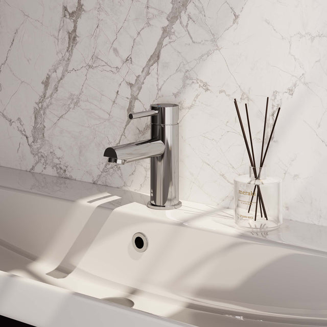 BRAUER Chrome Carving lage opbouw wastafelmengkraan model A chroom