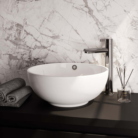 BRAUER Chrome Edition verhoogde opbouw wastafelmengkraan model E chroom