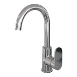 BRAUER Chrome Edition hoge opbouw wastafelmengkraan met draaibare ronde uitloop model C chroom