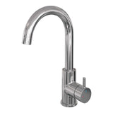 BRAUER Chrome Edition hoge opbouw wastafelmengkraan met draaibare ronde uitloop model B chroom