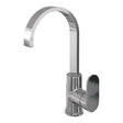 BRAUER Chrome Edition hoge opbouw wastafelmengkraan met draaibare platte uitloop model C chroom