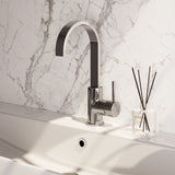 BRAUER Stripe hoge opbouw wastafelmengkraan met draaibare platte uitloop model A chroom 5-CE-003-S5