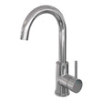 BRAUER Chrome Carving hoge opbouw wastafelmengkraan met draaibare ronde uitloop model A chroom