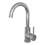 BRAUER Chrome Carving hoge opbouw wastafelmengkraan met draaibare ronde uitloop model A chroom