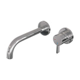 BRAUER Chrome Edition inbouw wastafelmengkraan met gebogen uitloop en rozetten model E1 chroom
