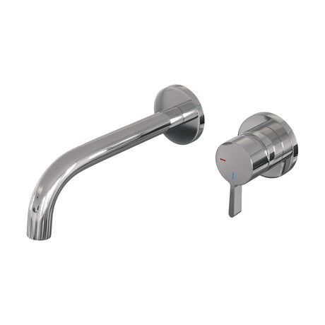 BRAUER Chrome Edition inbouw wastafelmengkraan met gebogen uitloop en rozetten model E1 chroom