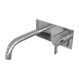 BRAUER Chrome Edition inbouw wastafelmengkraan met gebogen uitloop en afdekplaat model E1 chroom
