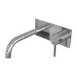 BRAUER Chrome Edition inbouw wastafelmengkraan met gebogen uitloop en afdekplaat model A1 chroom