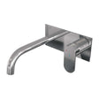BRAUER Chrome Edition inbouw wastafelmengkraan met gebogen uitloop en afdekplaat model C1 chroom