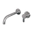 BRAUER Chrome Edition inbouw wastafelmengkraan met gebogen uitloop en rozetten model D1 chroom