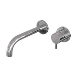 BRAUER Chrome Edition inbouw wastafelmengkraan met gebogen uitloop en rozetten model B1 chroom