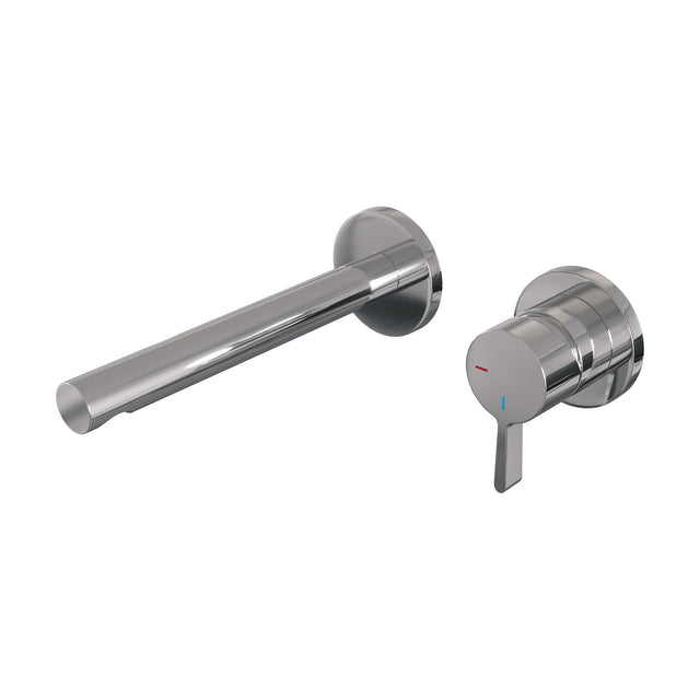 BRAUER Chrome Edition inbouw wastafelmengkraan met rechte uitloop en rozetten model E1 chroom